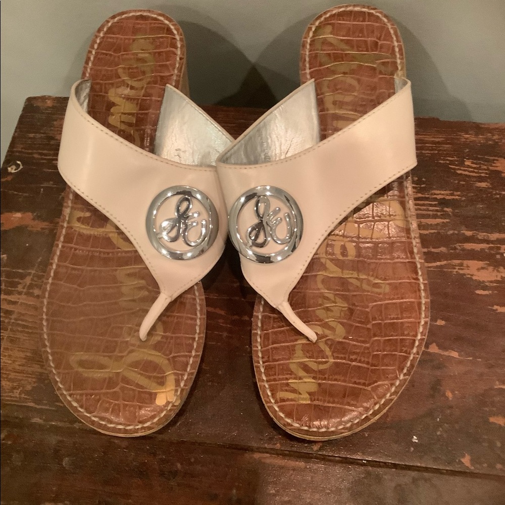 Sam Edelman cork wedge sandals used twice very comfortable
